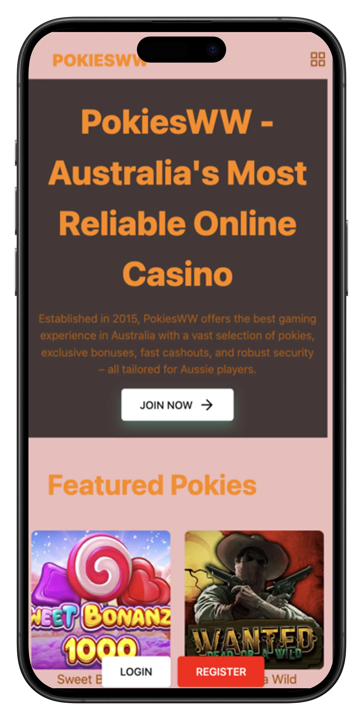 PokiesWW - Mobile Experience